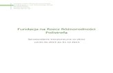 Fundacja na Rzecz Różnorodności Polistrefa · Sąd Rejonowy dla Krakowa – Śródmieścia w Krakowie, XI Wydział Gospodarczy Krajowego Rejestru Sądowego Data rejestracji: 10.05.2010