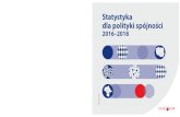Statystyka dla polityki spójności 2016-2018 · Obecnie zakończyła się, realizowana w latach 2016–2018, kolejna edycja projektu pn. „Statystyka dla polityki spójności. Wsparcie