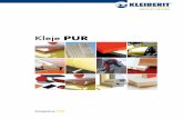 Kleje PUR - kleiberit.com · najlepszy wybór. Produkcja parkietu Poliuretanowe kleje termotopliwe już od ponad 10 lat sprawdzają się doskonale w produkcji parkietu 2- i 3-warstwowego,