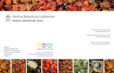 Hortus Botanicus Lodziensis · 2020. 2. 25. · Hortus Botanicus Lodziensis INDEX SEMINUM 2019. 2 The Botanic Garden in Lodz Geographical location of the Botanic Garden: Latitude:
