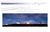 2015 / 16 - Astronomy Australia Limited · 2 Anglo Australian Telescope LÃ³pez-SÃ¡nchez, Ã. R.; Westmeier, T.; Esteban, C.; Koribalski, B. S.; Ionized gas in the XUV disc of