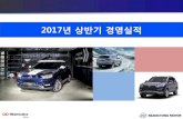 2017년상반기경영실적 - SsangYong Motor · •2017년상반기내수판매: g4 렉스턴출시로5% 증가-시장점유율증가: ‘16년상반기5.4% ‘17년상반기5.9%•수출: