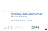 Zastosowanie metod eksploracji danych Data Mining w ...coin.wne.uw.edu.pl/dcelinska/resources/data_mining/dm_02a.pdf · Zastosowanie metod eksploracji danych Data Mining w badaniach