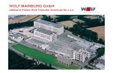 WOLF MAINBURG GmbH - nazwa.pl€¦ · Historia firmy w Polsce • 1993 Generalny dystrybutor na Polskę– Klimed (dostawa montażserwis central klimatyzacyjnych i wentylacyjnych)