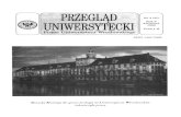 Przegląd Uniwersytecki (Wrocław) R.5 Nr 4 (37) kwiecień 1999bibliotekacyfrowa.pl/Content/34422/PU_1999_04.pdfZimowa Szkoł Fizyka Teoretycznei - Ojd kosmologi dio grawitacji kwantowej