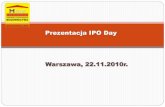 Prezentacja IPO Day Warszawa, 22.11.2010r.sii.org.pl/static/img/003213/Minox_S.A._IPO_22.11.2010.pdf · okna dachowe firmy Velux, Roto oraz Fakro; tynki elewacyjne i kompleksowe systemy