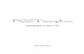 Antologia 1/2017 (9) - POSTscriptum...7 Mariusz Żłobiński /dz_re/ Mario, mój Przyjaciel. Na forum POSTscriptum znany jako dz_re, oficjalnie Mariusz Żłobiński. Poeta. Ojciec