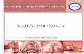 O R I E N T PO R T F O L I Oorientqatar.com/03-11-2015 Orient BROCHURE ( Last Edition...2015/03/11  · ORIENT PORTFOLIO 14 Mr : Hmad Bin Ali Al Location Area Budget Services Supply,