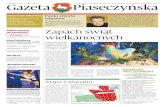 Gazeta Piaseczyńska15 MARCA 2012 NR 2 (180 ......Auto-Serwis; – na okres 1 roku gruntu o pow. 15,40 mkw., położonego w Piasecznie przy ul. Kościuszki, z przeznaczeniem pod kiosk