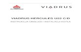 VIADRUS HERCULES U22 C/D - Luskar | Krakó...Instrukcja obsługi i instalacji kotła VIADRUS U22 5 1. Zakres zastosowania oraz zalety kotła. Dwu i trzyczłonowa wersja kotła VIADRUS