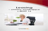 Leasing - emsr.pl · gach rachunkowych leasingobiorcy jako leasing finansowy lub operacyjny. Umowa jest kla-syfikowana jako leasing finansowy, jeżeli zasadniczo następuje przeniesienie