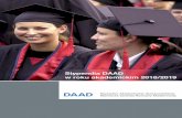 Stypendia DAAD w roku akademickim 2018/2019 · 2017. 10. 6. · z najważniejszych na świecie organizacji wspierających międzynarodową wymianę akademicką powstała w 1925 roku.