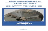 LATHE CHUCKS UCHWYTY TOKARSKIEfn-poreba.com/pdf/katalog2015.pdf · z normami DIN oraz GOST; tu ISO Nr 44100132840 udzielone-mu przez TUV NORD CERT GmbH. SPIS TREŚCI CONTENTS TYP