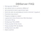 DBServer FAQdbserver.mif.pg.gda.pl/dbfaq.pdf · 2018. 3. 28. · DBServer FAQ Dla kogo jest „DBServer” Jak założyć konto na serwerze „DBServer” Jak przywrócić/zmienić