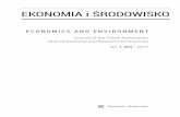EKONOMIA i ŚRODOWISKO · EKONOMIA I ŚRODOWISKO 1 (60) • 2017 Theoretical and methodological problems 9 Introduction Maintaining the access to scarce resources was the subject