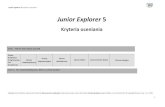 Junior Explorer 5spbuk.pl/wp-content/uploads/o-szkole/prawo-szkolne/angie... · 2018. 9. 24. · 1 Junior Explorer 5 Kryteria oceniania Unit 1 Tell me more about yourself Nowa Podstawa