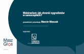 Webinarium: jak chronić sygnalistów w samorządach?...nowelizacja ustawy o ofercie publicznej i warunkach wprowadzania instrumentów finansowych do zorganizowanego systemu obrotu