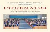 PAŃSTWOWA WYŻSZA SZKOŁA ZAWODOWA W CIECHANOWIE …pwszciech.nstrefa.pl/pwsz/images/pliki/2018/In... · stoicie przed ważną decyzją, jakie studia i jaką uczelnię wybrać, a