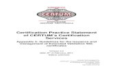 Certification Practice Statement of CERTUM's Certification ... · Certification Practice Statement of CERTUM's Certification Services, version 3.2, Appendix 3 1 A. INTRODUCTION .