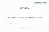 ETYKA - Operon.pl · – jest świadomy, że postęp cywilizacyjny dokonuje się dzięki wiedzy; [14.2] – wyjaśnia, dlaczego wiedza jest dobrem (wartością); [14.2] – identyfikuje