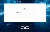 VAT 2020 w samorządach · 2019. 11. 15. · •Deklaracja VAT w formie JPK_VAT i nowe kary za błędy •Najnowsze orzecznictwo w zakresie VAT w jednostkach samorządu terytorialnego