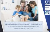 PROGRAM UBEZPIECZENIOWY POLICJA 2015nszzpkielce.pl/media/pliki/681.pdf · Pakiet Rodzinny: funkcjonariusz/pracownik + małżonek/partner życiowy i dzieci do 18 r.ż., jeśli się