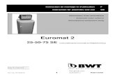 Euromat 2 - nazwa.plenvirotech.nazwa.pl/handelenvitech/wp-content/... · ind.1 du 16/10/2012 1 EUROMAT 2 P0011049 Instruction de montage et d’utilisation F ... Hz et la pression