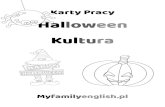 Halloween Karty Pracy 2 - My Family English · Halloween traditions - Tradycje Halloween I dress up as - Ja przebieram się za: (narysuj i podpisz za co chcesz się przebrać) On