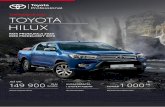 1 607 114 800 - Toyota Polska · Nadwozie z półtorej kabiny DL DLX SR SR5 Dakar 2.4 D-4D 150 KM 6 M/T 4×2 diesel 122 700 – – – – 2.4 D-4D 150 KM 6 M/T 4×4 diesel – 138
