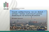 emisje i imisje wybranych gazów śladowych na terenie Krakowa · Model WRF-Chem, modele p.1 w trybie dyspersyjnym, EMEP Praca magisterska: Szymon Pysz ... PAH CO CO ff PAH hourly