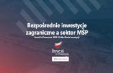 Bezpośrednie inwestycje zagraniczne a sektor MŚP4785,bezposrednie...Bezpośrednie inwestycje zagraniczne a sektor MŚP Invest in Pomerania 2020 i Polska Strefa Inwestycji BIZ w Polsce