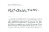 MODELE UKRYTYCH ŁAŃCUCHÓW MARKOWA JAKO METODA …rocznikikae.sgh.waw.pl/p/roczniki_kae_z27_02.pdf · 2013. 6. 6. · 29 Modele ukrytych łańcuchów Markowa jako metoda analizy