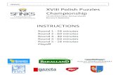 XVIII Polish Puzzles Championshipsfinks.org.pl/userfiles/files/zadania/Booklet_Puzzle_eng.pdf · XVIII Mistrzostwa Polski w Rozwiązywaniu Łamigłówek Runda 1 1. Skyscrapers (45