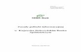 Zasady polityki informacyjnej w Kujawsko-Dobrzyńskim ......ujawniania informacji na temat funduszy własnych instytucji; 4) Rozporządzenia delegowanego Komisji (UE) nr 2015/1555