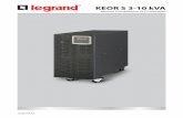 KEOR S 3-10 kVA - Legrand€¦ · Ce manuel ne peut pas être considéré comme inadéquat en cas de mises à jour des normes ou de modifications apportées à l’équipement. •