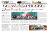 Polacy Chmielnickiego świętowali 10-lecie swej organizacjislowopolskie.org/gazeta/Slowo_Polskie_n45.pdf · Kwiecień 2016 nr 4 (45) Klaun Rufi Rafi odwiedził na Ukrainie Bar oraz
