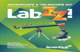 MICROSCOPE & TELESCOPE KIT · that following safety rules is absolutely necessary. In the kit you will ﬁnd the microscope, as well as many useful accessories. Everything in place?