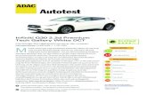 Autotest - ADAC · 2016. 7. 11. · Autotest Infiniti Q30 2.2d Premium Tech Gallery White DCT Fünftürige Schräghecklimousine der unteren Mittelklasse (125 kW / 170 PS) it dem neuen