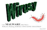 Lub: MALWARE (Mal-Ware) Wirusy.pdf · Ransomware • Szyfrowanie plików na komputerze ofiary (zlikwidowanie wirusa nie rozwiązuje problemu) • Klucz (330 –660 znaków) po zapłaceniu