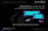 Emolux 3S RC, 3S+ RC · 2018. 11. 19. · D 1 IP x4 Made in Germany Druck-Nr. 29344857 de_en / 16.17 D Montage- und Gebrauchsanweisung Emolux 3S Emolux 3S+ Emolux 3S RC, 3S+ RC LED