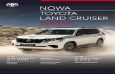 NOWA TOYOTA LAND CRUISERNowa Toyota Land Cruiser 211 000 JUŻ OD INTERFEJS APPLE CARPLAY JUŻ OD W standardzie w każdej wersji wyposażenia PLN 2 383 Rata Leasingu SMARTPLAN 1 PLN/mc