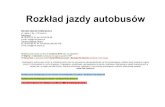 Rozkład jazdy autobusów · Rozkład jazdy autobusów MIEJSKI ZAKŁAD KOMUNIKACJI ul. Leśna 4, 64 – 100 Leszno Sekretariat tel. 65 529 72 29, fax. 65 529 94 66 e-mail: mzk@mzk.leszno.pl