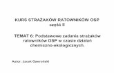 KURS STRAŻAKÓW RATOWNIKÓW OSP częśćII TEMAT 6 ...osplukowica.pl/images/szkolenia/sps/matszkol/podstawowe_cz2-06.… · Klasa 1c –Materiały zapalające, ognie sztuczne i podobne