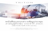 วันที่ - Triton Holding Public Company Limited,...คือ (1) พล.อ.เลิศรัตน์ รัตนวานิช (2) นางสาวหลุยส์