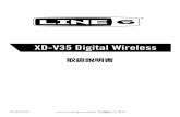 XD-V35 Digital Wireless - Line 6 Japan · 2018. 10. 23. · XD-V35 Digital Wireless Systemをお使いいただくにあたり、本書をよくお読みください。 1. XD-V35のマニュアル（本取扱説明書）に記載されている警告・注意事項に従ってください。