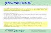 Aromateur-Infos 2008 05 19 Eprofiparts.com/files/aromateur-flyer_e.pdf · When using high quality water based liquid smoke condensates, free of tar and resin, the cleaning of the