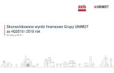 Skonsolidowane wyniki finansowe Grupy UNIMOT za 4Q2018 i ... · 1-3Q2016 1-3Q2017 1-3Q2018 Kolumna2 w tym import * źródło: POPiHN za: Lotos S.A ** źródło: POPiHN ... ODPIS TANKUJ24.pl
