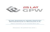 Grupa Kapitałowa Giełdy Papierów ... - gpw.pl · 3 Raport kwartalny Grupy Kapitałowej Giełdy Papierów Wartościowych w Warszawie S.A. za III kwartał 2016 r. I. Wybrane dane