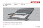 VELUX INTEGRA Solar SSL · VELUX® 7 a b D 1 m 2 mm X X X c 10 mm ENGLISH: Position bottom cover and push up against bottom edge of profile. Distance X must be the same at both sides.