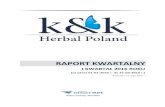 New RAPORT KWARTALNY - K&K Herbal Poland S. A.kkpoland.pl/uploads/files/KK Herbal Poland_1Q 2016_Raport... · 2016. 5. 13. · RAPORT KWARTALNY I KWARTAŁ 2016 ROKU (za okres 01-01-2016